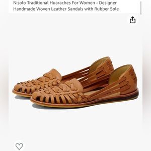Women’s Nisolo Huaraches, size 7, Color: Almond